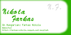 nikola farkas business card